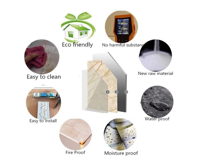 features of PVC marble sheet