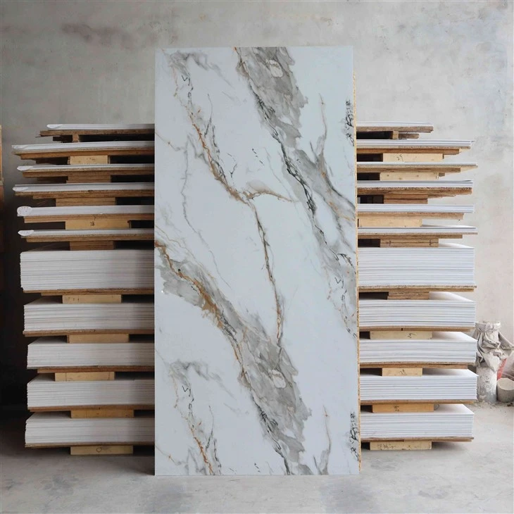 Wall Pvc Marble Panel With B1 Fire Retardent