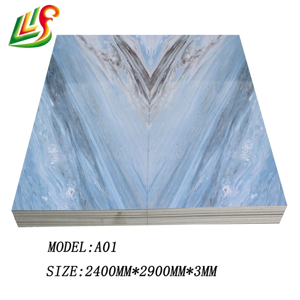Customized 3D Printing PVC Marble Sheets With UV Coating