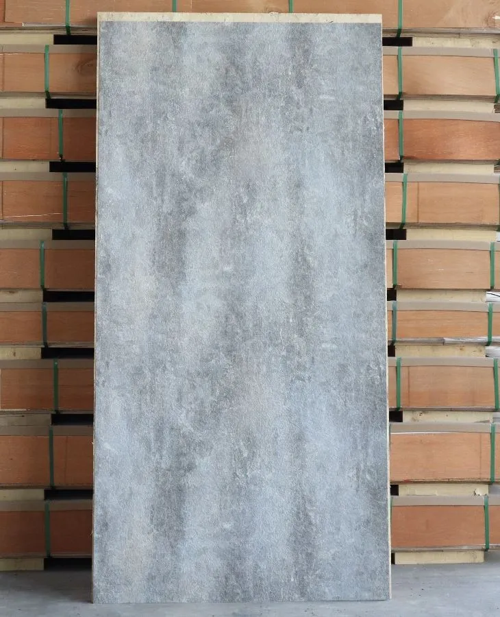 3D Embossed Fluted New Design PVC Marble Sheet For Interior Wall Decoration