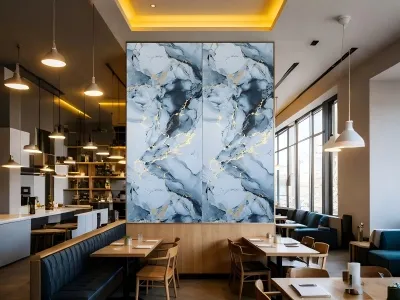 The Advantages Of PVC Glossy Dark Marble Sheet For Interior Wall Decoration