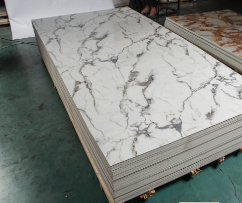 Waterproof UV PVCmarble Sheet SPC Wall Panel suppliers