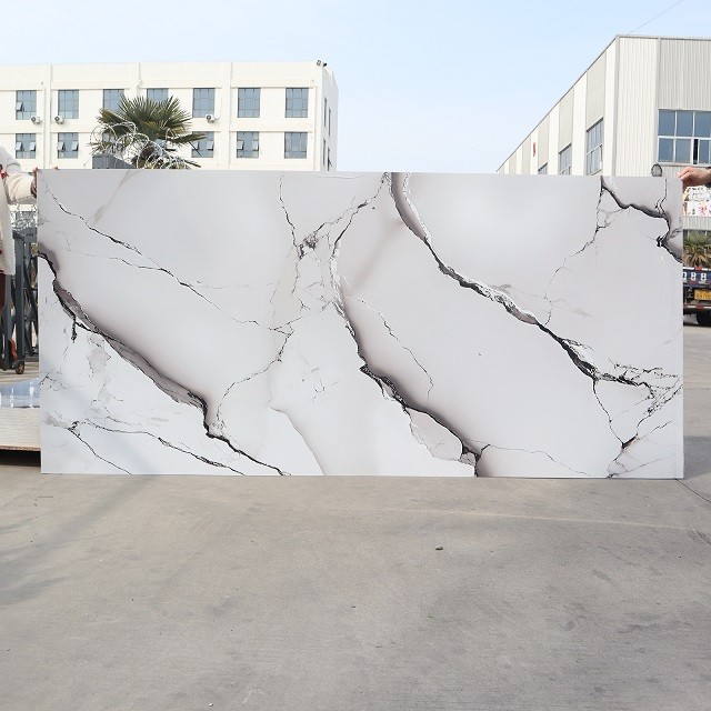 Watrerproof High Glossy Marble Sheet PVC suppliers