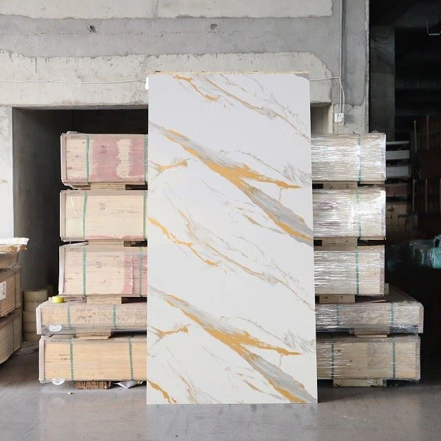 Watrerproof High Glossy Marble Sheet PVC